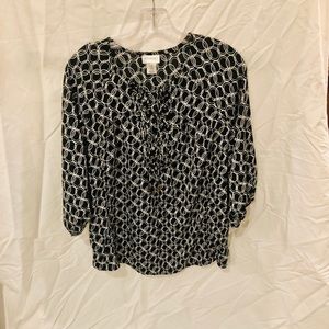 EUC Motherhood Maternity Blouse Sz Med.